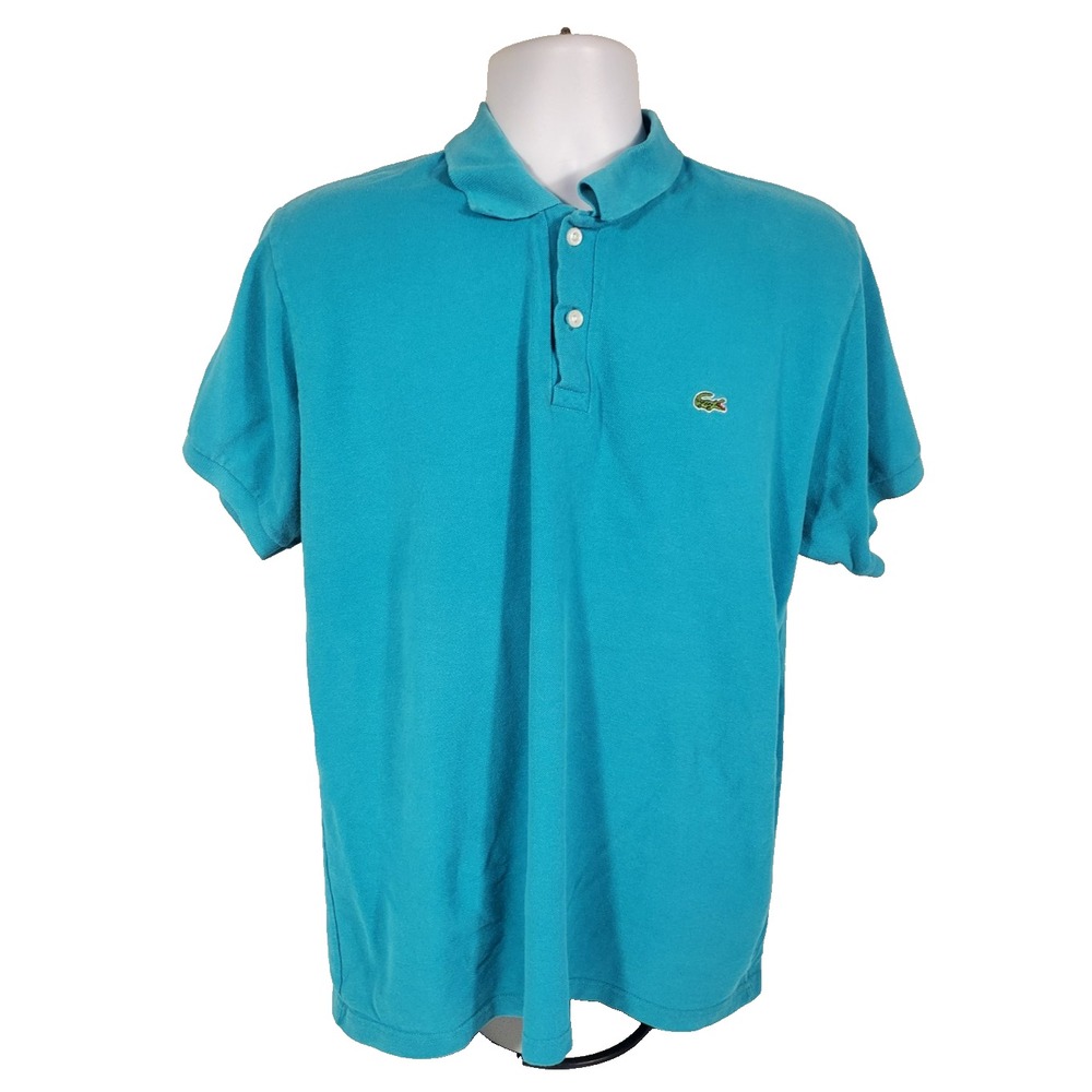 Lacoste Men's XXL 2XL Blue Golf Polo‎ Shirt Short Sleeve